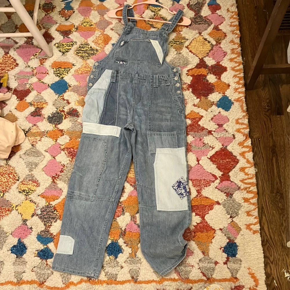 Anthropologie Patched Overalls